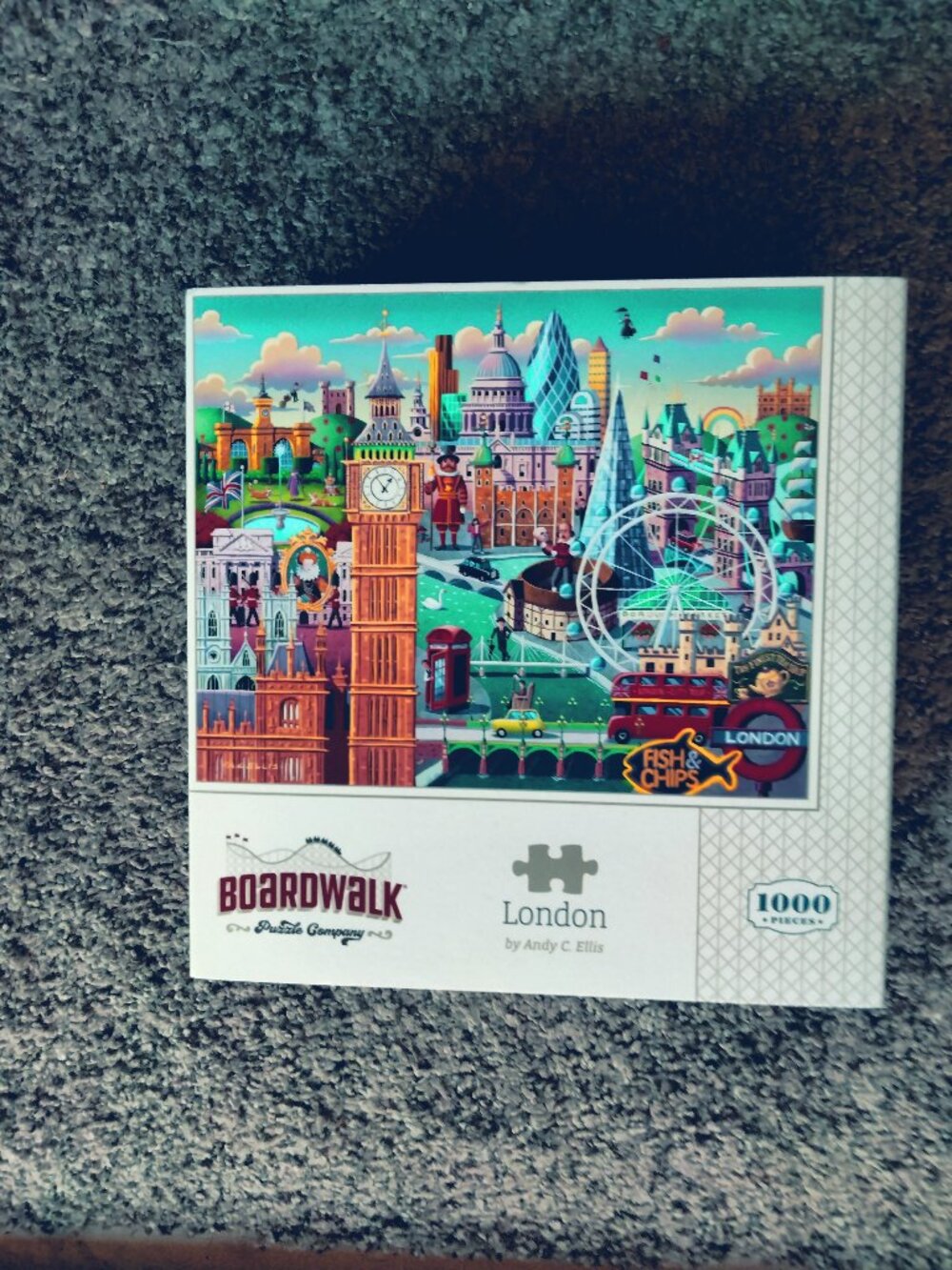 Puzzle 1000 piece London (Boardwalk Puzzle company) New - never opened